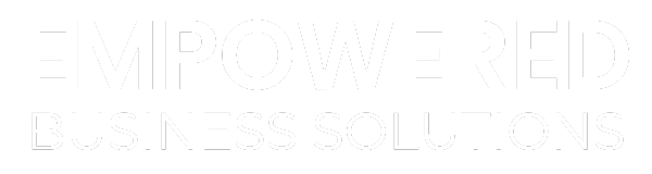 Empowered Business Logo, White